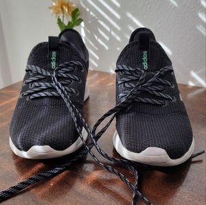 Adidas Women's Cloudfoam Pure Athletic Running Shoes Black Grey USED 7.5